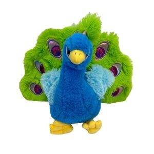Beau Pierre The Peacock by Wishpets Cartoon Character Animal 15 inch Plush